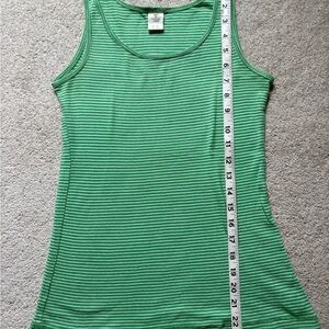 Green Striped Tank Top